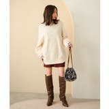 【前後2WAY】毛混トゥンカロンニット | VIS | 詳細画像36