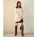 【前後2WAY】毛混トゥンカロンニット | VIS | 詳細画像37