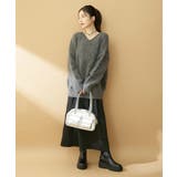 【前後2WAY】毛混トゥンカロンニット | VIS | 詳細画像41