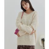 【前後2WAY】毛混トゥンカロンニット | VIS | 詳細画像6