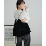 【選べる着丈】ラメドットベロアキャミトップス【洗える】 | VIS  | 詳細画像11 