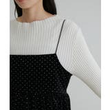 【選べる着丈】ラメドットベロアキャミトップス【洗える】 | VIS  | 詳細画像22 