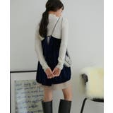 【選べる着丈】ラメドットベロアキャミトップス【洗える】 | VIS  | 詳細画像6 