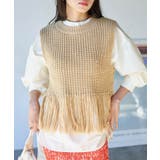 フリンジニットベスト | VIS  | 詳細画像12 