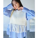 フリンジニットベスト | VIS  | 詳細画像7 