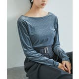 ラメプリントベロアロングTシャツ | VIS | 詳細画像9