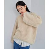 ベージュ(27) | ブークレホロHUGニットプルオーバー | VIS 