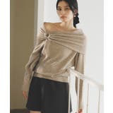 【2WAY】ミックスヤーンオフショルダーニット | VIS | 詳細画像1