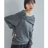 【2WAY】ミックスヤーンオフショルダーニット | VIS | 詳細画像15