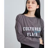 スタッズ×ロゴデザインロングTシャツ | VIS  | 詳細画像10 