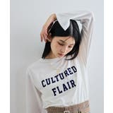 スタッズ×ロゴデザインロングTシャツ | VIS  | 詳細画像6 