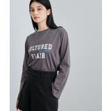 スタッズ×ロゴデザインロングTシャツ | VIS  | 詳細画像9 
