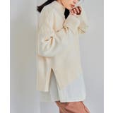 【アンチピリング/洗える】サイドスリットニットプルオーバー【WEB限定カラー】 | VIS  | 詳細画像16 