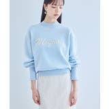 【静電気防止】【洗える】スウェットライクパールロゴニット | VIS  | 詳細画像26 