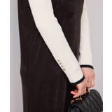 スリーブ釦アクセントリブニット/WEB限定FSサイズ・静電気防止 | VIS | 詳細画像10