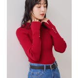 スリーブ釦アクセントリブニット/WEB限定FSサイズ・静電気防止 | VIS | 詳細画像17