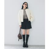 スリーブ釦アクセントリブニット/WEB限定FSサイズ・静電気防止 | VIS | 詳細画像20