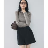 スリーブ釦アクセントリブニット/WEB限定FSサイズ・静電気防止 | VIS | 詳細画像21