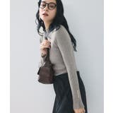 スリーブ釦アクセントリブニット/WEB限定FSサイズ・静電気防止 | VIS | 詳細画像22