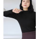 スリーブ釦アクセントリブニット/WEB限定FSサイズ・静電気防止 | VIS | 詳細画像23