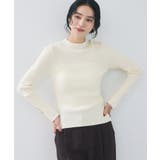 スリーブ釦アクセントリブニット/WEB限定FSサイズ・静電気防止 | VIS | 詳細画像27