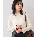 スリーブ釦アクセントリブニット/WEB限定FSサイズ・静電気防止 | VIS | 詳細画像3