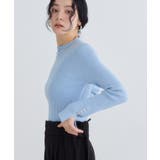 スリーブ釦アクセントリブニット/WEB限定FSサイズ・静電気防止 | VIS | 詳細画像31