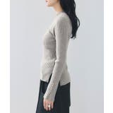 スリーブ釦アクセントリブニット/WEB限定FSサイズ・静電気防止 | VIS | 詳細画像36