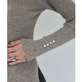 スリーブ釦アクセントリブニット/WEB限定FSサイズ・静電気防止 | VIS | 詳細画像41