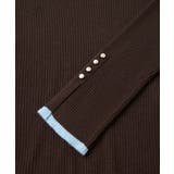 スリーブ釦アクセントリブニット/WEB限定FSサイズ・静電気防止 | VIS | 詳細画像50