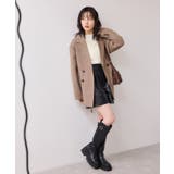 スリーブ釦アクセントリブニット/WEB限定FSサイズ・静電気防止 | VIS | 詳細画像6