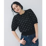 ブラック系(02) | ドットジャガードニット | VIS