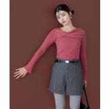 アシメねじれデザインリブニット | VIS | 詳細画像12