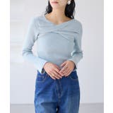 アシメねじれデザインリブニット | VIS | 詳細画像18