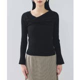 アシメねじれデザインリブニット | VIS | 詳細画像24