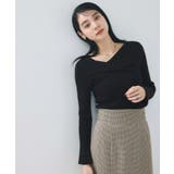 アシメねじれデザインリブニット | VIS | 詳細画像4