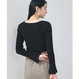 アシメねじれデザインリブニット | VIS | 詳細画像6