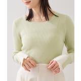 配色ダブルスリーブリブニット | VIS | 詳細画像4