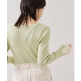 配色ダブルスリーブリブニット | VIS | 詳細画像5