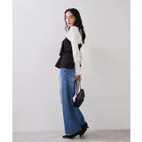 美easyウーリッシュリボンビスチェドッキングカットソープルオーバー セットアッ… | VIS | 詳細画像3