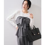 グレー(07) | 美easyウーリッシュリボンビスチェドッキングカットソープルオーバー セットアッ… | VIS