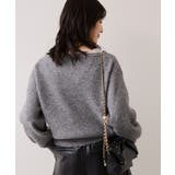 Vネックレースニットプルオーバー | VIS  | 詳細画像12 