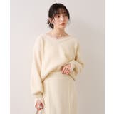 Vネックレースニットプルオーバー | VIS  | 詳細画像20 