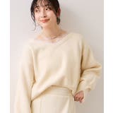 Vネックレースニットプルオーバー | VIS  | 詳細画像22 