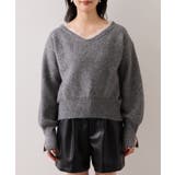 Vネックレースニットプルオーバー | VIS  | 詳細画像24 