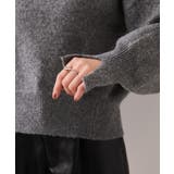 Vネックレースニットプルオーバー | VIS  | 詳細画像30 