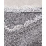 Vネックレースニットプルオーバー | VIS  | 詳細画像31 