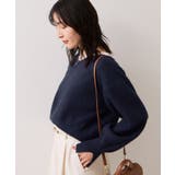 Vネックレースニットプルオーバー | VIS  | 詳細画像7 