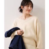キナリ(16) | Vネックレースニットプルオーバー | VIS 