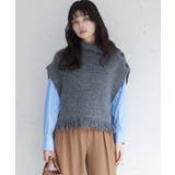 ボタンデザインポンチョベスト | VIS | 詳細画像1